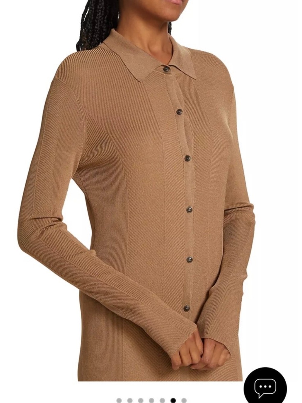 Rag & bone Pacey button down dress khaki NWT M - Picture 9 of 11
